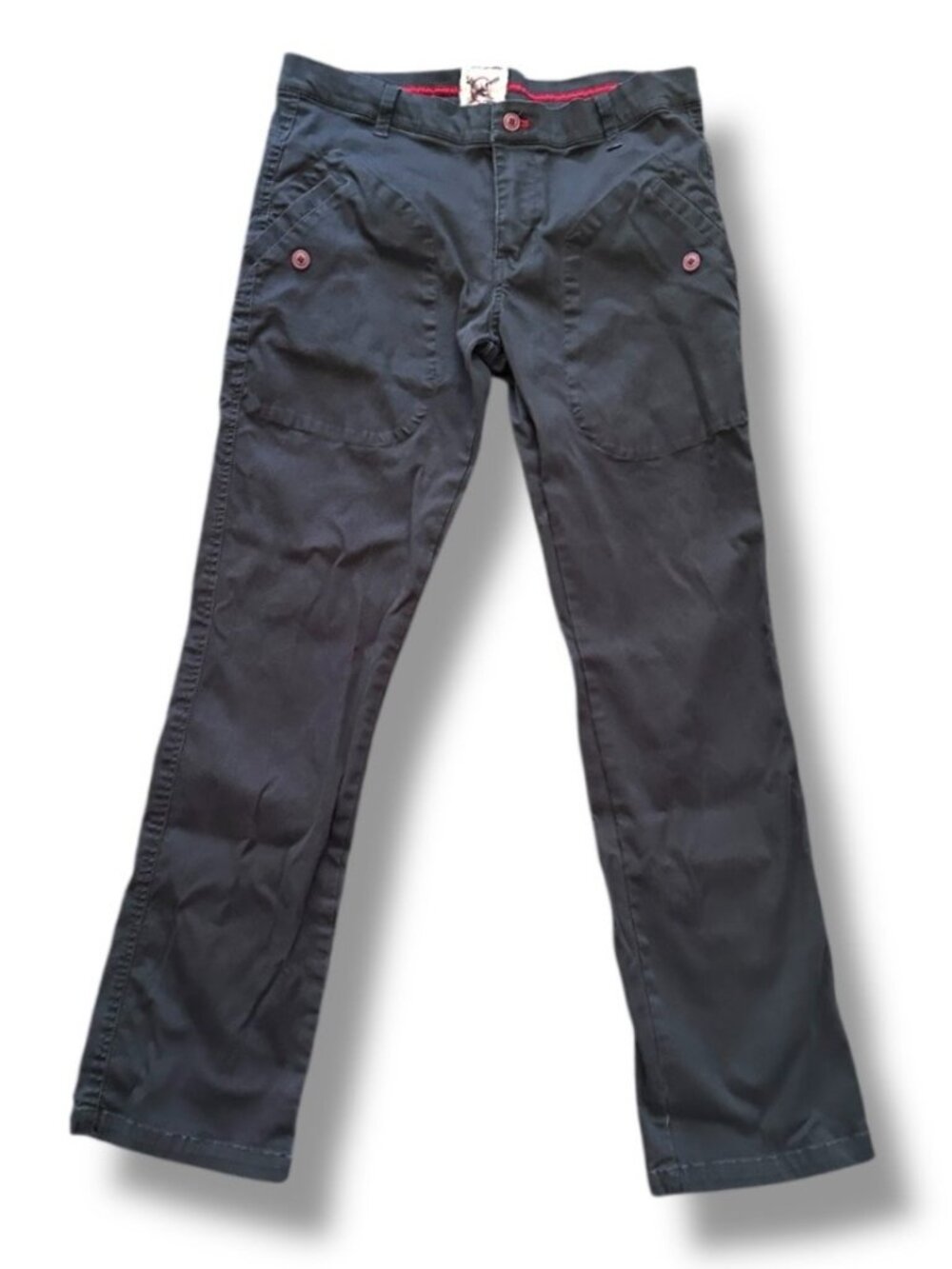 Vintage Y2K Chor Navy Blue Textured Utility Pants Women's Size 34 Grunge 2000s